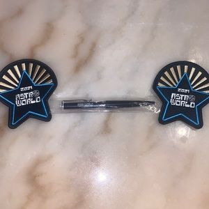 Combo 2 Astroworld patches and a Astroworld pen